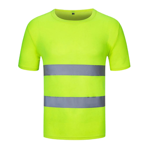 High Visibility Reflective Safety <b>Work</b> Shirt ANSI ISEA Certified <b>Waterproof</b> Breathable Polyester Construction Uniform Wholesale - Product Image 3