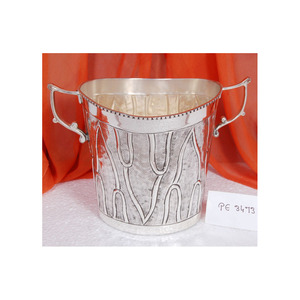 2025 bière vin Champagne seau à glace fabriqué à la main nouvelle arrivée Premium Look argent plaqué à la main refroidisseur de vin Barware - Product Image 6