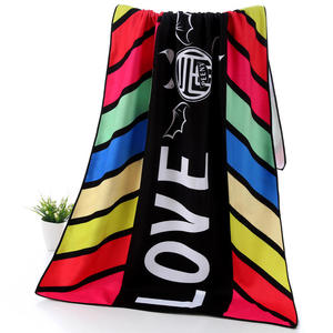 Toallas de Playa Ecológicas 100% Algodón a Rayas de 100x180cm, Altamente Absorbentes, Monogramadas y Personalizadas en Color - Product Image 5