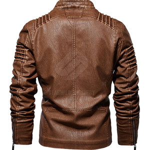 Concevez vos propres vestes en cuir Veste en cuir pour hommes de haute qualité au meilleur prix Veste d'hiver à manches longues - Product Image 3