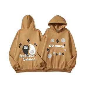 เสื้อฮู้ดดี้บุซับในสำหรับผู้ชาย 400gsm ผ้าฝ้าย 100% ทรงโอเวอร์ไซส์ สำหรับงานถักตัวอักษร  แบบหนาพิเศษสำหรับฤดูใบไม้ร่วง สั่งทำได้ - Product Image 4