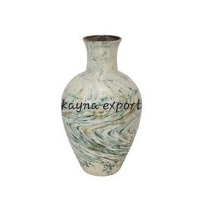 Nouveau vase à fleurs décoratif artisanal au design créatif, décoration intérieure, vase à fleurs en métal argenté, vase à fleurs de table design - Product Image 4