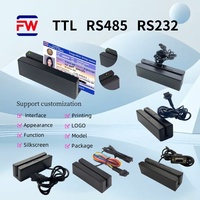 Pembaca Kartu Magnetik Antarmuka Serial RS485/TTL/RS232 Kompatibel dengan Pelacak GPS untuk Aplikasi Manajemen Armada