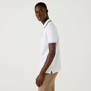 100% transpirable de secado rápido para hombres para Polo camisas de algodón logotipo personalizado de fábrica impreso en blanco Golf Camiseta estilo Casual - Product Image 6