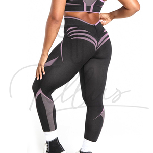 Leggings Deportivos de Cintura Alta, Transpirables, Sólidos, para Mujer, para Gimnasio, Fitness, Yoga, Sin Costuras, Nueva Colección, Alta Calidad, Venta al Por Mayor - Product Image 4