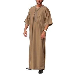 2024 Latest Design Islamic <b>Thobe</b> for <b>Men</b> Moroccan Stylish and Comfortable Traditional <b>Men</b> <b>Thobe</b> Traditional Muslim - Product Image 6
