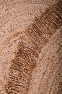 Alfombra de Yute Orgánico Trenzada de 4x4 pies, Tejida a Mano con Borlas, Ecológica, de Pelo Corto, Estilo Bohemio, para Salas de Estar, Patios, Alfombras Indias - Product Image 6