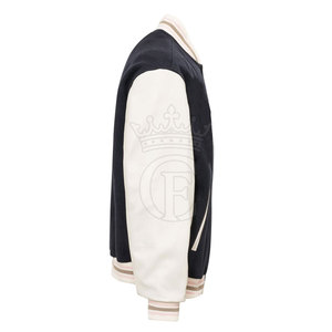 Chaquetas Letterman Personalizadas con Logotipo Estampado para Hombre, 100% Algodón, Cuello Alto, Transpirables, de Secado Rápido, Nueva Llegada - Product Image 4
