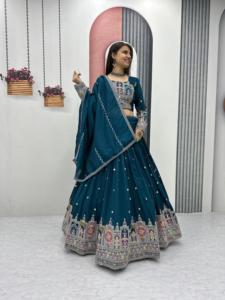 Collection Bollywood de haute qualité, dernière collection exclusive de designers, 2025, Lehenga Choli indien / Tenue de fête de mariage, tissu pur Vich - Product Image 5