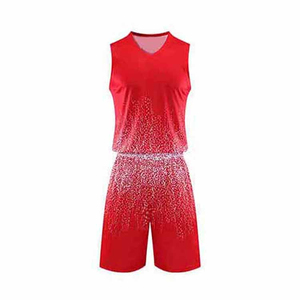 Vente flash Nouveaux ensembles de maillots de basket-ball personnalisés avec votre propre nom d'équipe et manches à séchage rapide 100% polyester - Product Image 1