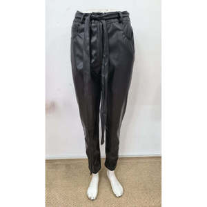 <span class=keywords><strong>Pantaloni</strong></span> da Donna Jane a Vita Alta con Cintura in <span class=keywords><strong>Ecopelle</strong></span>, Design Slim Fit a Gamba Stretta per Uso Quotidiano Casual, Taglie per Adulti - Product Image 4