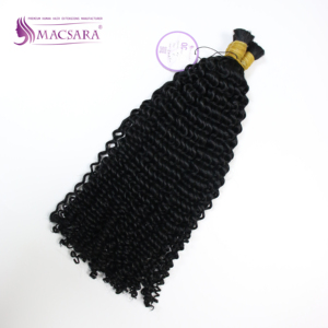 Vente en gros de cheveux crus vietnamiens de haute qualité en vrac bouclés noirs - Product Image 6