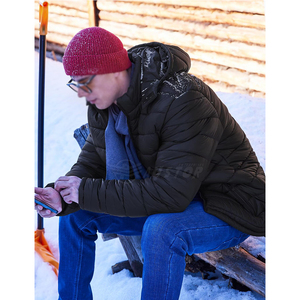 โรงงานผลิตเสื้อแจ็คเก็ตพัฟเฟอร์แขนยาวผู้ชายแบบใหม่ คอตั้ง โลโก้ด้านหน้า รับผลิตตามสั่ง ขายส่ง - Product Image 4