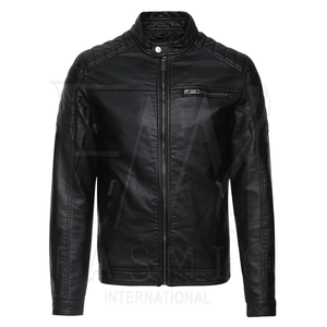 เสื้อแจ็กเก็ตหนังแคนวาสสไตล์ตามความต้องการของลูกค้า - Product Image 2