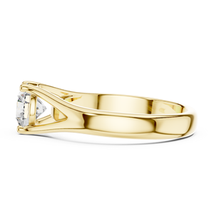 ขายส่ง0.25ct แหวนเพชรที่ปลูกในแล็บ | 925เงินสเตอร์ลิง | EF-VS1-2 | เพชรทรงกลม4ง่าม | แหวนที่ปรับแต่งได้ - Product Image 3