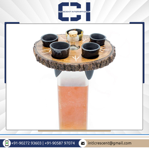 Cuerno de búfalo genuino pulido, seguro para los alimentos, estilo vikingo con soporte de Metal para bodas, uso en el hogar o en el Hotel - Product Image 2