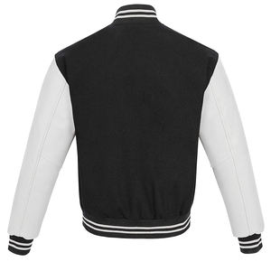 Chaqueta universitaria con parches personalizados para hombres y mujeres Chaqueta de béisbol universitaria para hombres - Product Image 2