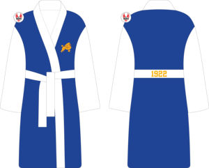 Bata de Satén Bordada de la Hermandad Sigma Gamma Rho para Mujer |   Bata de Satén de Poliéster Hecha a Medida con Bordado de la Hermandad SGRho para Damas - Product Image 3