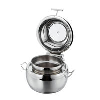 Suppen wärmer Restaurant Edelstahl Große Heizung mit Stand Catering Ausrüstung Kommerzielle Runde Buffet Hotel Chafing Dish