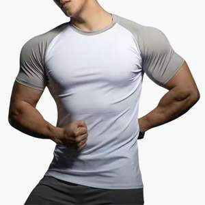 Camiseta de Compresión Deportiva para Hombre, Nueva, Verano, Secado Rápido, Transpirable, para Entrenamiento en Interiores y Exteriores, Venta al Por Mayor Personalizada - Product Image 3