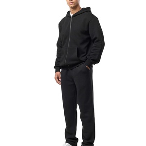 Survêtement Homme Personnalisé en Molleton Lourd et Ample avec Capuche, Coupe Oversize, en Coton Respirant Uni, avec Logo Personnalisé - Product Image 1