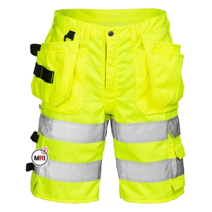 Hi VIS กางเกงขาสั้นเสื้อโปโลมีลายพิมพ์ออกแบบเองหรือปักโลโก้ปรับแต่งได้ตามต้องการกางเกงขาสั้นสะท้อนแสง Hi Viz - Product Image 5