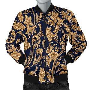 Blouson aviateur unisexe hiver automne avec tissu en cuir respirant personnalisé OEM motif intégral décoration en fourrure style unisexe - Product Image 1