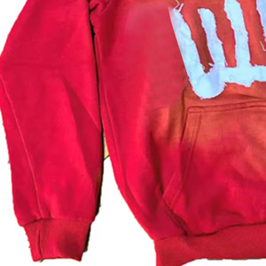 Chándal bordado de algodón personalizado última ropa informal chándal con parches desgastados para hombres - Product Image 5