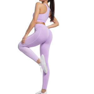 Ensemble de yoga pour femmes, couleur personnalisée, prix raisonnable, best-seller, nouveau style - Product Image 3
