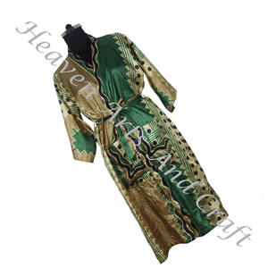 KL019 Beautiful Vintage <b>Silk</b> Sari Floral <b>Jacket</b> Bohemian Winter Long Handmade <b>Jacket</b> With Belt Closer Vintage Sari <b>Kimono</b> Long - Product Image 4