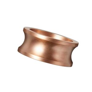 Servilletero de Metal Chapado en cobre redondo grueso por encargo del fabricante indio del precio más barato duradero para el uso de la fiesta del hotel en casa - Product Image 1