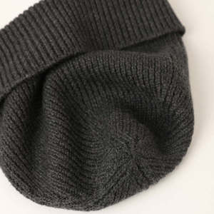 หมวกไหมพรมลายหัวกะโหลกหมวกชาวประมงทำจากขนแกะถักผลิต2025โลโก้ได้ตามต้องการ - Product Image 5