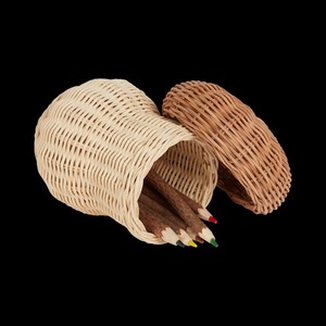 <b>Small</b> Eco-Friendly Modern Mushroom-Shaped Natural Rattan <b>Storage</b> <b>Basket</b> - Product Image 3