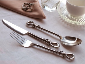 Ensemble de couverts de luxe en acier inoxydable avec nouvelle poignée faite à la main, ensemble de couverts pour restaurant, mariage, maison et hôtel - Product Image 3