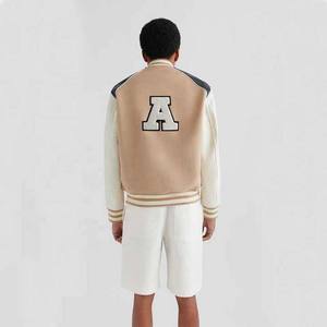 Patchs de conception personnalisés Broderie imprimée à manches longues boutonnée Vêtements pour hommes Vestes d'université de baseball Vêtements de sport - Product Image 6