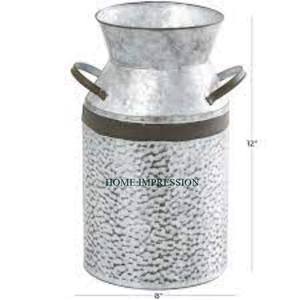 Seau à lait galvanisé moderne fait à la main peut de lait personnalisé et seau de stockage de lait à vendre de fabrication et exportateur indiens - Product Image 1