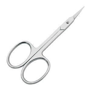 Ciseaux à cuticules en acier inoxydable 100% avec options droites et incurvées à pointe de flèche pointue-Outil de beauté - Product Image 1