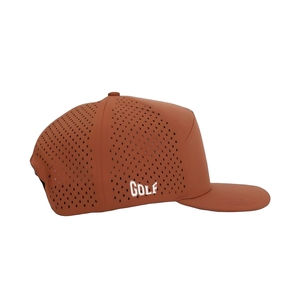 Custom Embroidery Logo Waterproof Golf Hat With Custom Tee Holder Woven Tag Inner Tape 7-Panel Perforated <b>Cap</b> Snapback Closure - Product Image 4