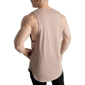 Débardeur pour homme sur mesure, ajustement confortable, service OEM, respirant, prix de gros, couleurs unies - Product Image 4