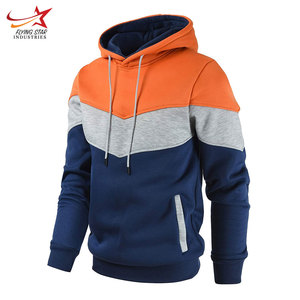 Haute Qualité Hommes Tech Polaire Pull Hoodies Brodé Patchwork Vêtements Personnalisable Hiver Sweat-Vente En Gros Plaine - Product Image 3