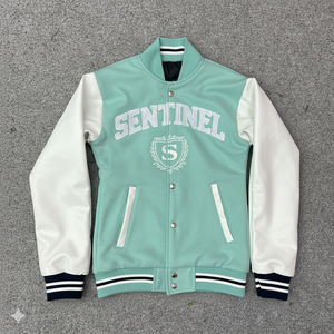 New Fashion Top Quality Embroidered Wool and Silk Men's Jacket with <b>Covered</b> <b>Button</b> Closure versity jackets Lettermen jackets - Product Image 5