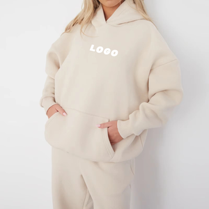 Sudadera con Capucha de Algodón 100% para Mujer, Estilo Casual, Ajuste Regular, Tallas Grandes, con Logotipo Personalizado, Servicio OEM - Product Image 4