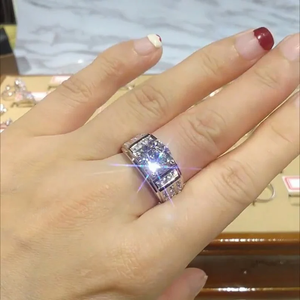 Classic <b>Men</b> <b>Ring</b> With 10K Gold Plated Moissanite Round Cut Diamond Luxury <b>Ring</b> for <b>Men</b> Who Demand Style Ethics and Shine - Product Image 3