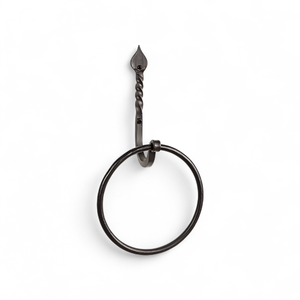 Handmade Customized round shaped black coated finished iron hooks for decor towel organizer hanging <b>clothes</b> <b>wall</b> hanging - Product Image 1