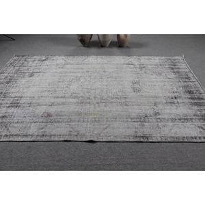 พรมตุรกี, พรมขนาดใหญ่ 5.3x8.8 ฟุต, พรมขนสัตว์สีเทาดำ - Product Image 3