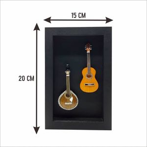 Khung Hộp Bóng 2 Guitar Bồ Đào Nha Thiết Kế Acoustic Kích Thước Trung Bình Để Trang Trí Tường Trang Trí Nhà Cửa - Product Image 3