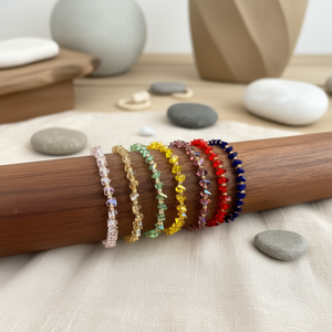 Vibrant <b>Crystal</b> <b>Beaded</b> Bracelets with Gold Plating for Trendy Boutique Resale - Product Image 3