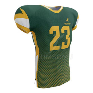 Camiseta de fútbol americano de entrenamiento personalizada hecha en fábrica Servicio OEM Camiseta de fútbol americano impresa con logotipo personalizado - Product Image 2