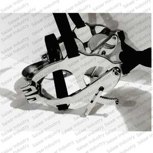 Capps équestres de qualité supérieure Mighty Speculum j2 en acier inoxydable, plaque de mors supérieure et inférieure, sangle en cuir et biothane - Product Image 3