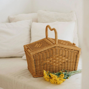 Best Selling Rattan <b>Picnic</b> <b>Hamper</b> <b>Baskets</b> Handbraided Wicker <b>Baskets</b> for Camping Wholesale From Vietnam Manufacturer - Product Image 4